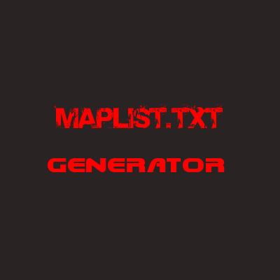 Maplist.txt Генератор